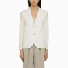 Harris Wharf London Woman Blazer Ivory Size 10 Cotton In White
