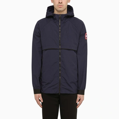 Canada Goose Faber Atlantic Navy Jacket With Hood In Blue