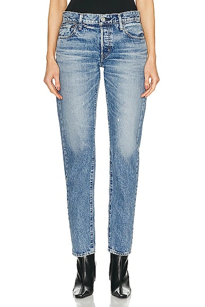 Moussy Vintage Arden Tapered In Light Blue
