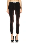 Tom Ford Brown Jersey Signature Leggings In Chocolate Brown
