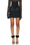 Dolce & Gabbana Bustier-waist Ruched Miniskirt In Nero