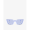 Tiffany & Co Tf4213 Rectangle-frame Acetate Sunglasses In Purple