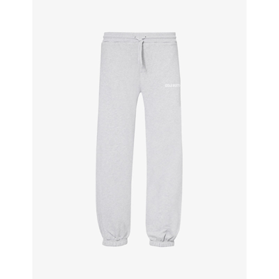 Cole Buxton Logo-print Jersey Trousers In Grey