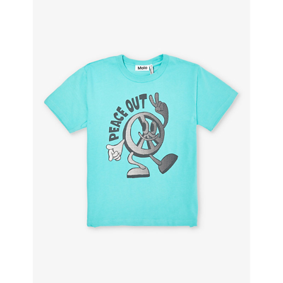 Molo Boys Pacific Kids Riley Short-sleeve Organic Cotton-jersey T-shirt 4-10 Years