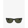 Ray Ban Ray-ban Womens Black Rb2132 New Wayfarer Classic Square-frame Nylon Sunglasses In Black