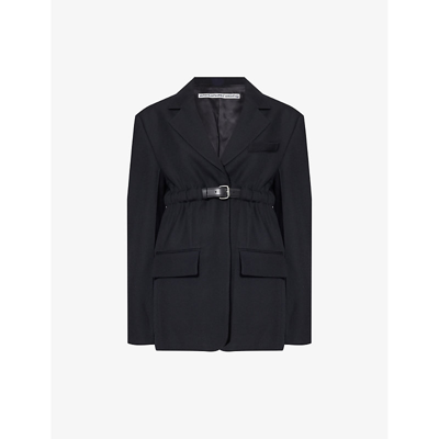 Alexander Wang Belted Blazer In Black