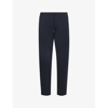 EMPORIO ARMANI EMPORIO ARMANI MENS BLU NAVY RELAXED-FIT MID-RISE COTTON-BLEND JOGGING BOTTOMS
