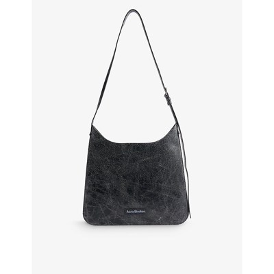 Acne Studios Womens Black Platt Detachable-mirror Leather Shoulder Bag
