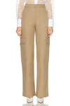 Valentino Cargo Trousers In Beige