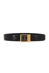 Saint Laurent Female Buckle Belt In Fondente