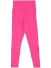 Adidas By Stella Mccartney Logo-print Leggings In Fuchsia