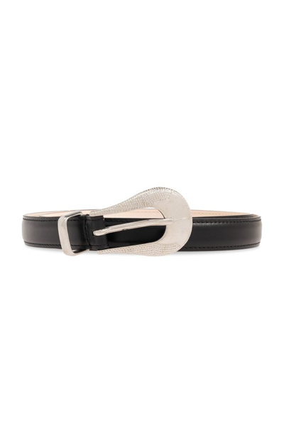 Iro Opaly Leather Belt In Black
