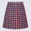 ETRO ETRO PINK WOOL AND MOHAIR BLEND BOUCLE' MINI SKIRT