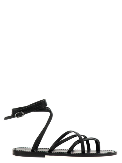 K.jacques Zenobie Sandals In Black