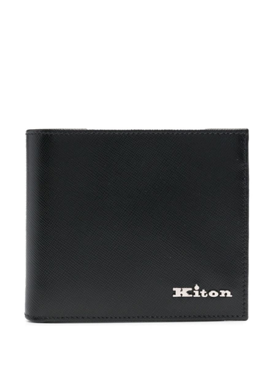 Kiton Leather Wallet In Black