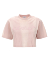 OFF-WHITE OFF-WHITE 'LAUNDRY' CROPPED T-SHIRT