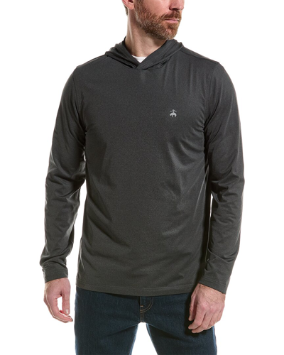 Brooks Brothers Golf Hoodie In Grey