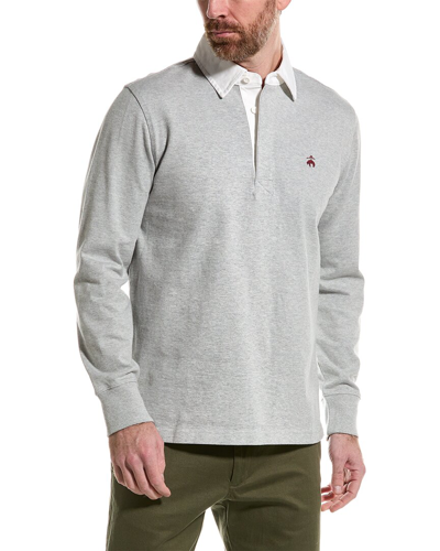 Brooks Brothers Core Rugby Polo Shirt In Grey