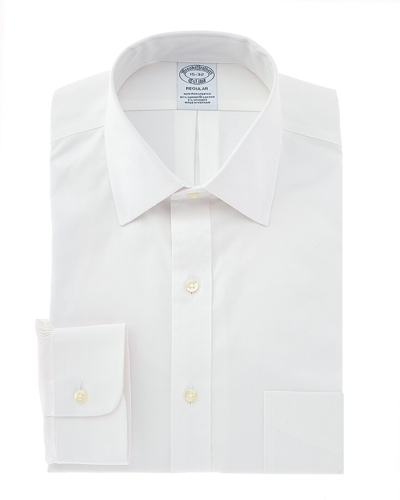 Brooks Brothers Regular Fit Dress Shirt In White