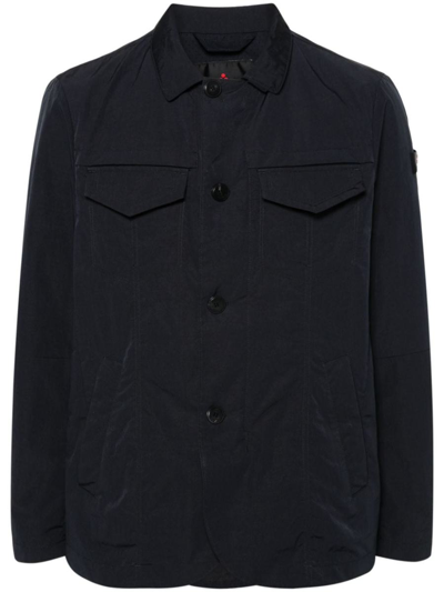 Peuterey Buttoned-up Shirt Jacket In Azul