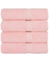 Linum Home Textiles Set Of 4 Turkish Cotton Sinemis Terry Bath Towels