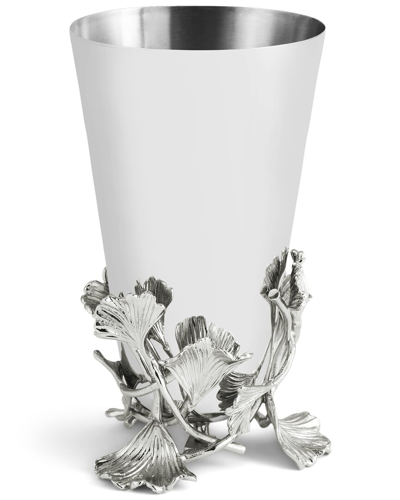 Michael Aram Ginkgo Medium Vase In Silver