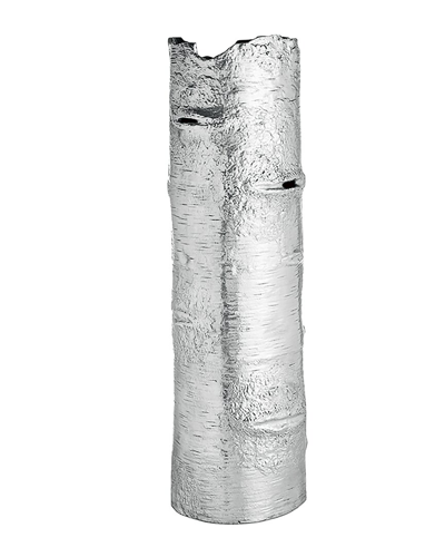 Michael Aram Bark Vase Polished (large) In Silver