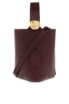 Loewe Mini Pebble Bucket Bag In Dark_burgundy