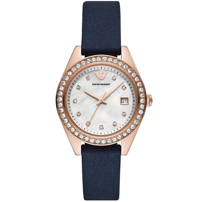 Pre-owned Emporio Armani Rose Gold Women Watch