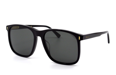 Pre-owned Gucci Original  Sunglasses Gg1041s 001 Black Frame Gray Gradient Lens 57mm