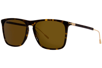 Pre-owned Gucci Original  Sunglasses Gg1269s 002 Havana Frame Brown Gradient Lens 58mm
