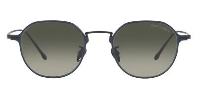 Pre-owned Giorgio Armani Ar6138t Sunglasses Matte Blue Gradient Gray 49 & Authentic
