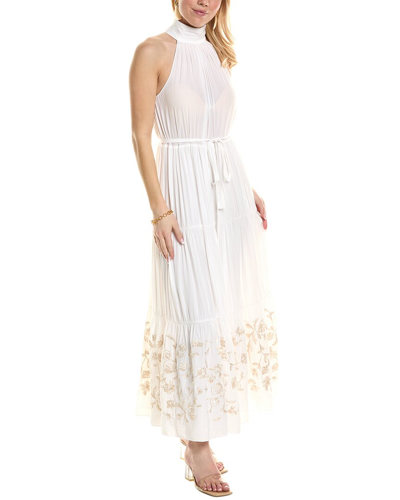 Pre-owned Ramy Brook Kahlil Maxi Dress Women's In White