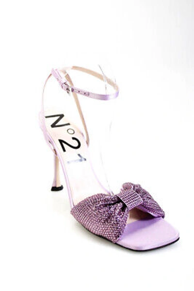 Pre-owned N°21 No. 21 Womens Bow Sandals - Lilac Size 39 In Purple