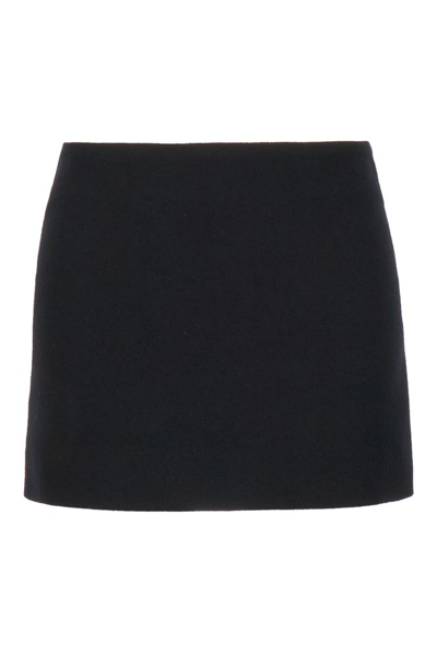Ann Demeulemeester Concealed Zipped Mini Skirt In Black