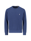 Polo Ralph Lauren Logo Crewneck Sweatshirt In Blue