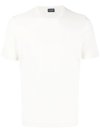 Drumohr Round Neck Short-sleeved T-shirt In White