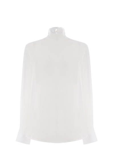 Pinko High Neck Georgette Blouse