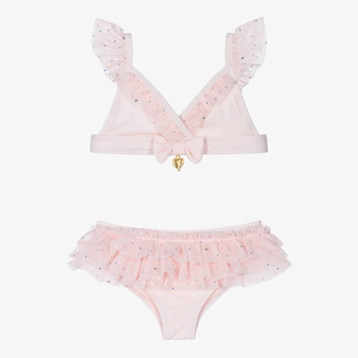 Angel's Face Kids' Girls Pale Pink Tulle Frill Bikini (upf50+)