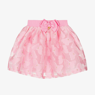 Angel's Face Kids' Girls Pink Butterfly Jacquard Skirt