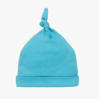 Kissy Love Babies' Blue Whale Antics Pima Cotton Layette Hat
