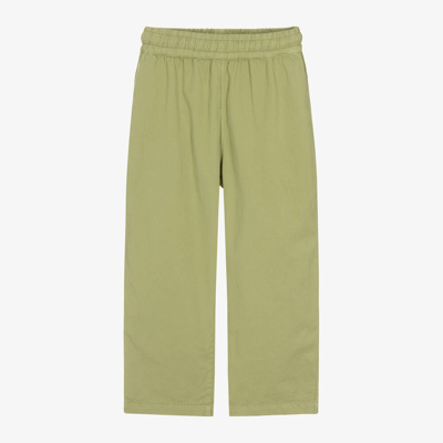 Molo Kids' Boys Green Organic Cotton Trousers