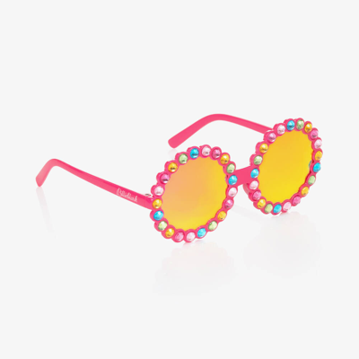 Billieblush Kids' Girls Pink Circular Sunglasses (uv400)