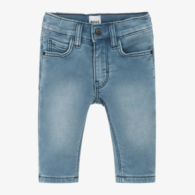 Hugo Boss Babies' Boss Boys Blue Jersey Denim Jeans