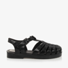 MINI MELISSA GIRLS BLACK JELLY SANDALS