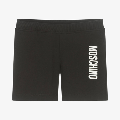 Moschino Baby Babies' Black Cotton Jersey Shorts
