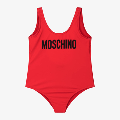 Moschino Kid-teen Kids' Girls Red Swimsuit