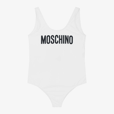 Moschino Kid-teen Teen Girls White Swimsuit