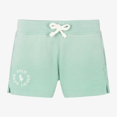 Ralph Lauren Kids' Girls Green Cotton Shorts