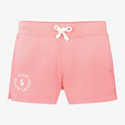 Ralph Lauren Kids' Girls Pink Cotton Shorts
